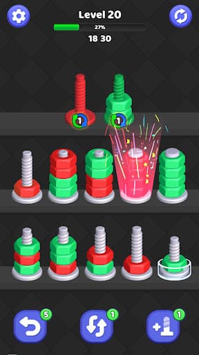 Nut Puzzle - Nut Sort Games screenshot 7 - screenshot