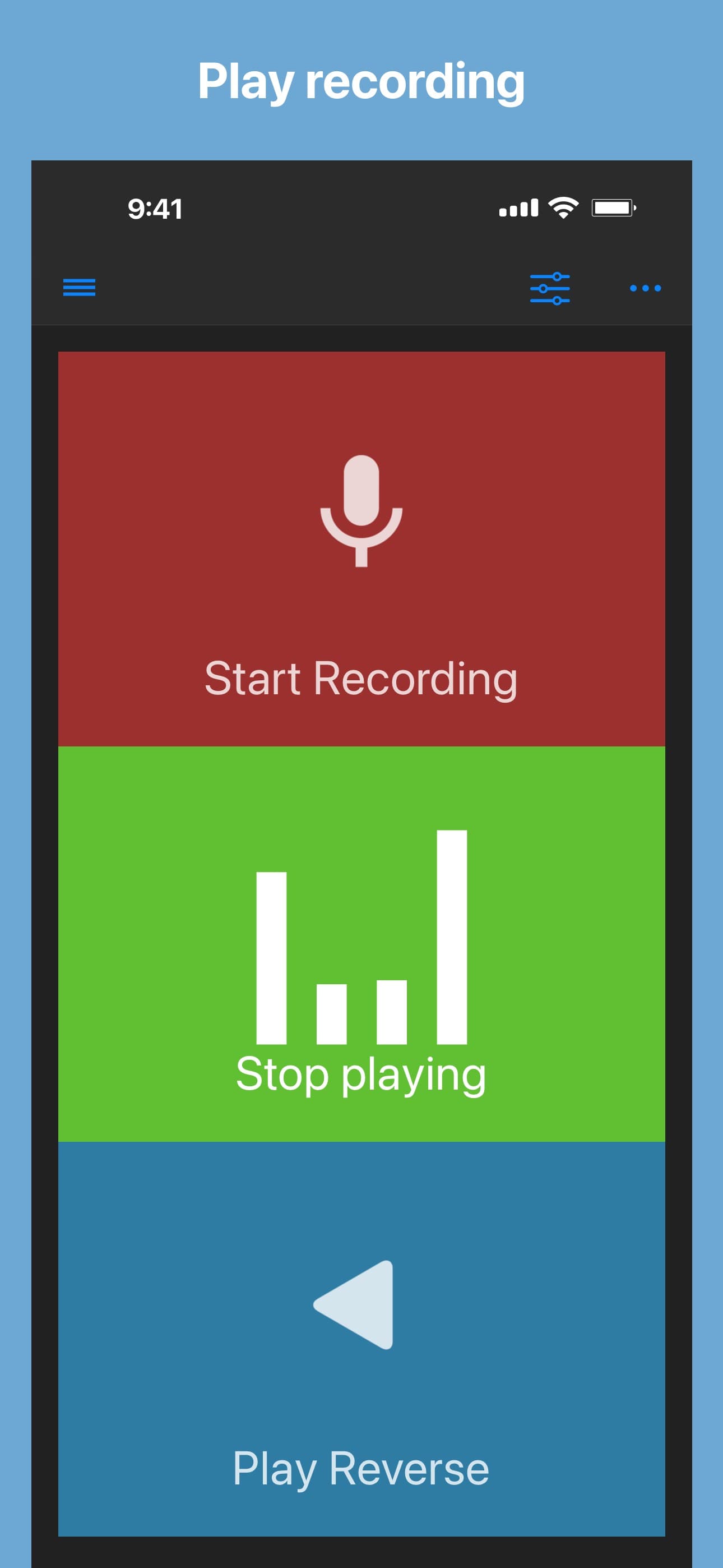 Reverse Audio screenshot 2 - screenshot