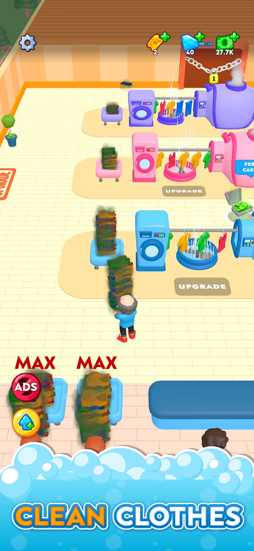 Laundry Rush - Idle Game screenshot 1 - screenshot