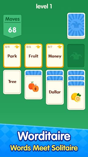 Worditaire: Word Solitaire screenshot 1 - screenshot