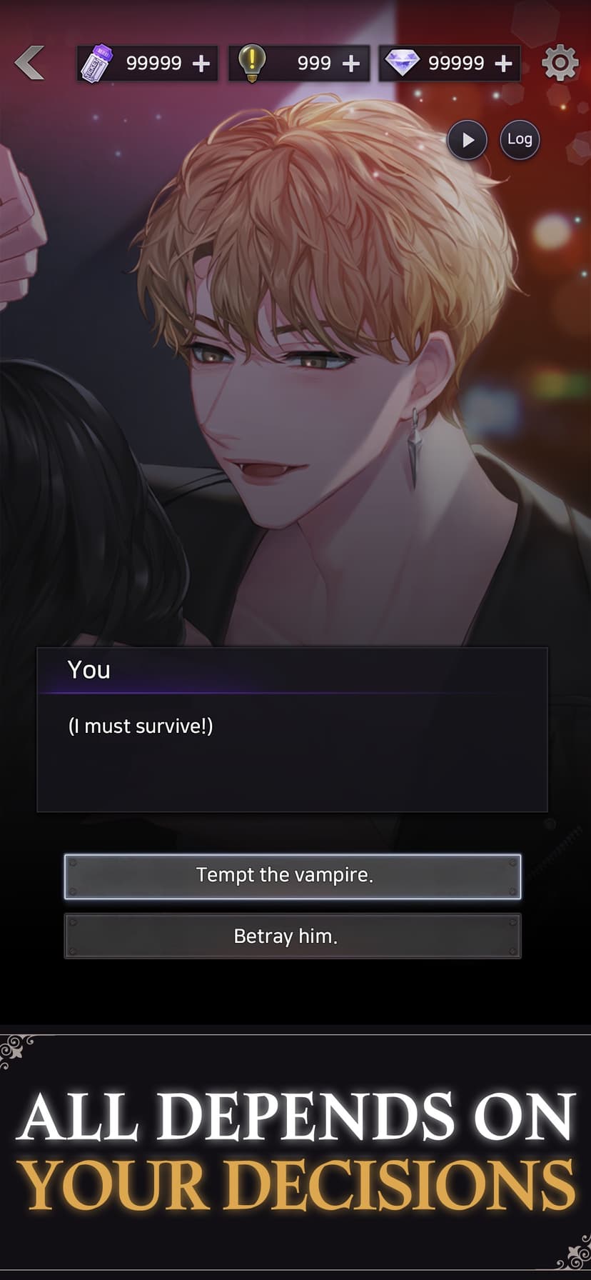 BloodKiss : Vampire romance screenshot 2 - screenshot