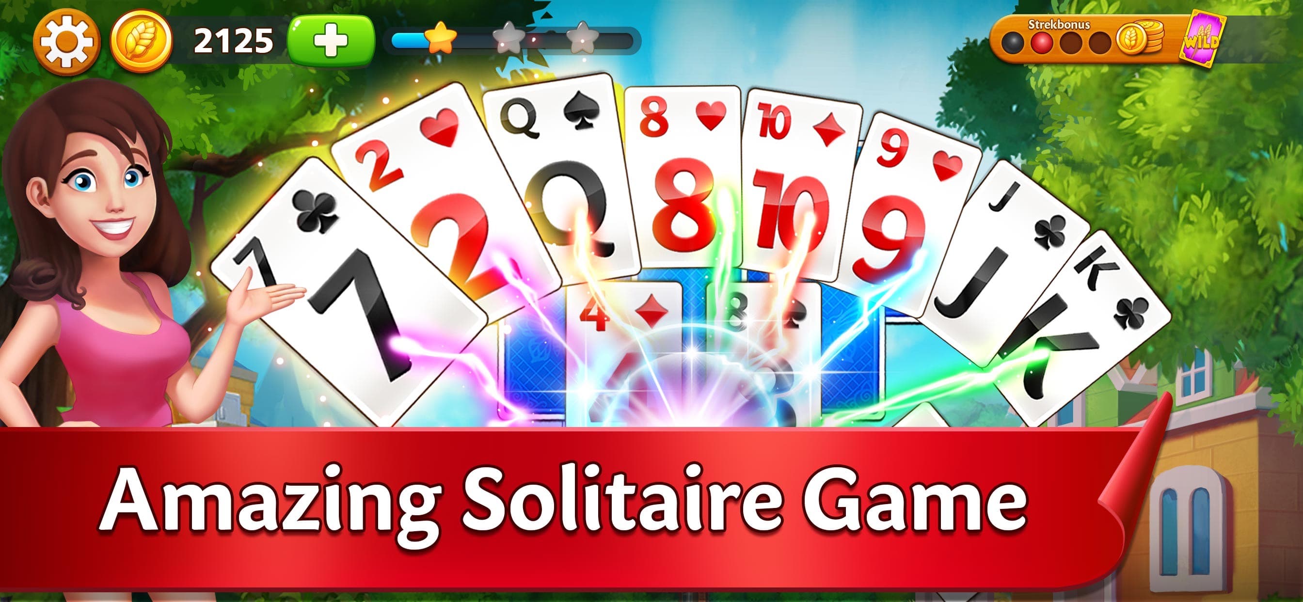 Solitaire Garden TriPeak Story screenshot 1 - screenshot