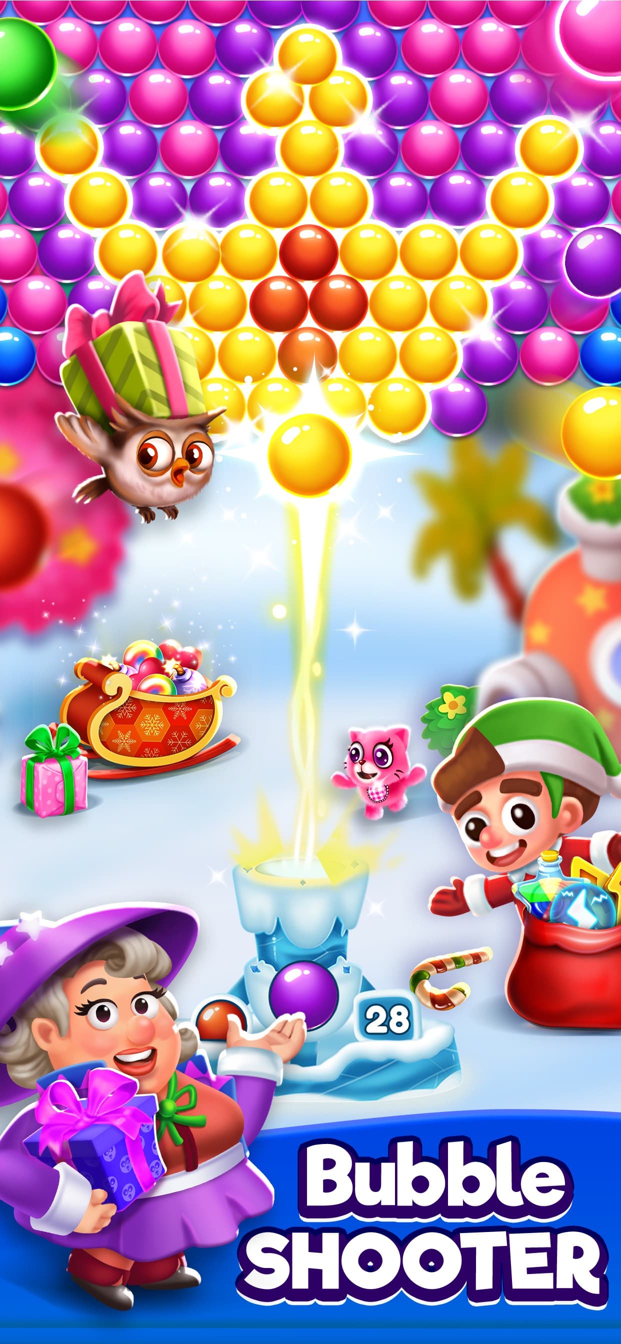 Christmas Games - Bubble Pop screenshot 1 - screenshot