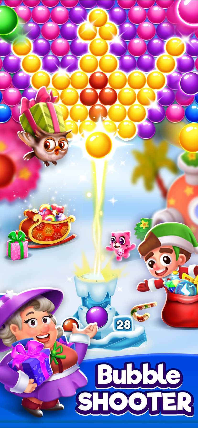 Christmas Games - Bubble Pop screenshot 1 - screenshot