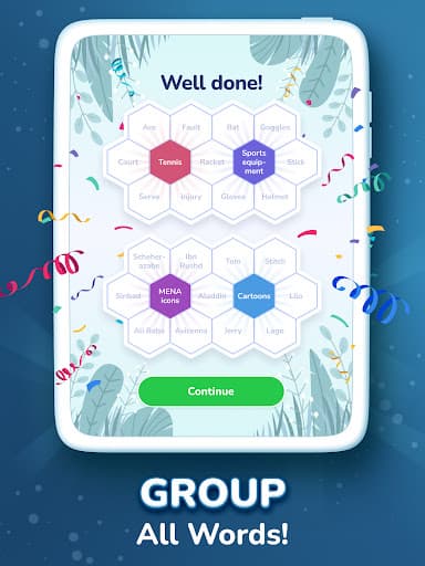 Hexa Words: Sort Associations screenshot 12 - screenshot