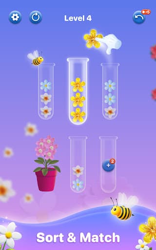 Blossom Sorting: flower games screenshot 6 - screenshot