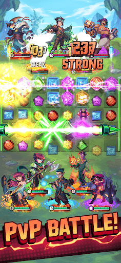 Puzzle Brawl: Match 3 PvP RPG screenshot 1 - screenshot