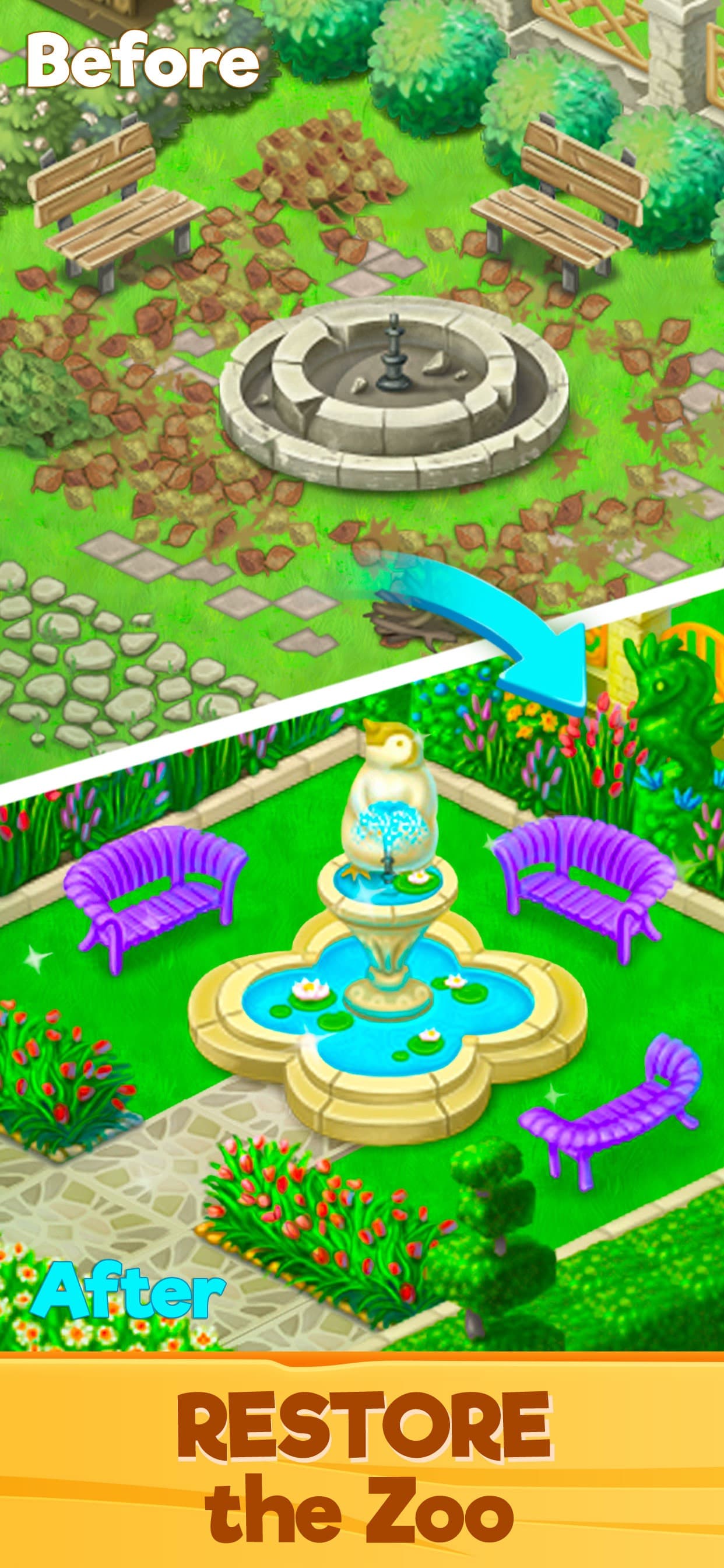 Zoo Rescue: Match 3 & Animals screenshot 1 - screenshot