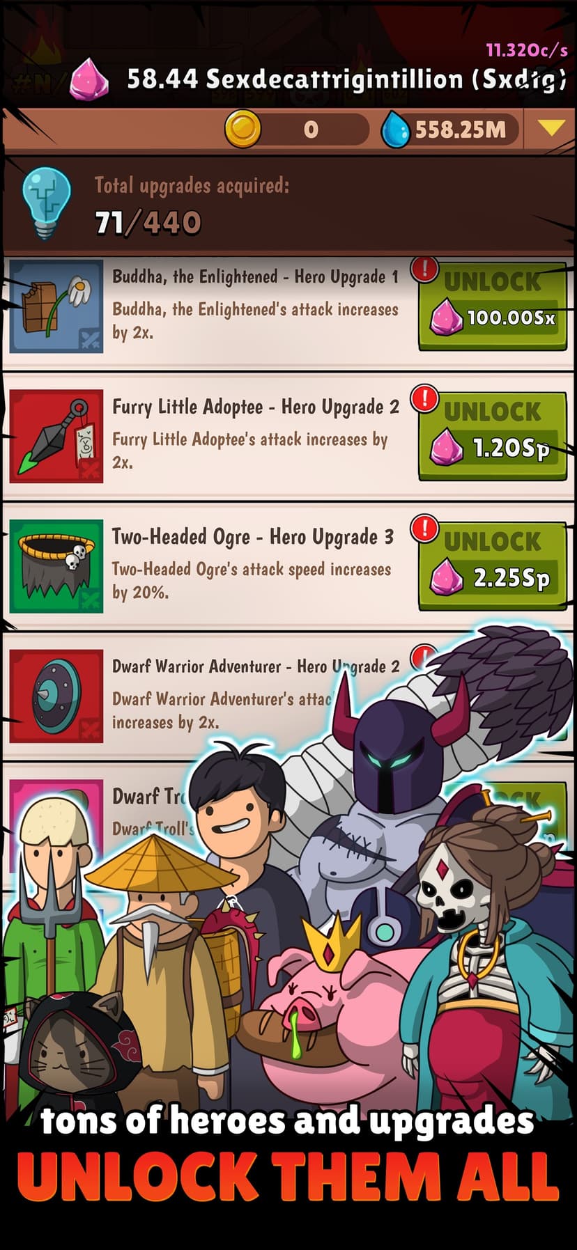 Hero Hero Clicker - Idle Games screenshot 3 - screenshot