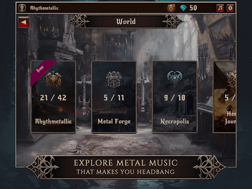 Rhythmetallic: Rock Guitar Tap screenshot 9 - screenshot