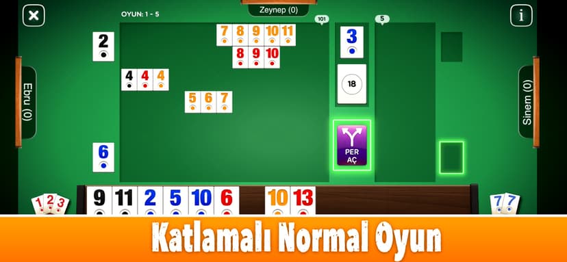 101 Okey Star ( internetsiz ) screenshot 3 - screenshot