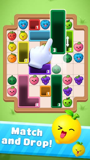 Drop Fruit Away: Color Puzzle screenshot 1 - screenshot