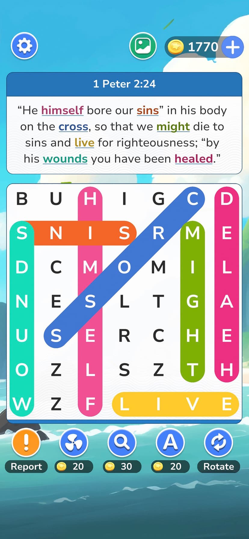 Bible Word Search Games screenshot 2 - screenshot