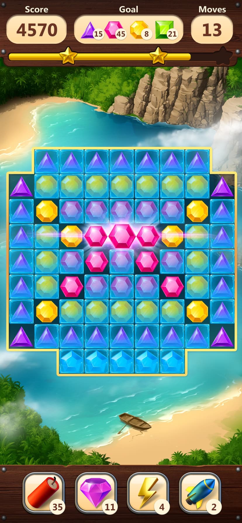 Jewels Planet  - Match 3 Game screenshot 1 - screenshot