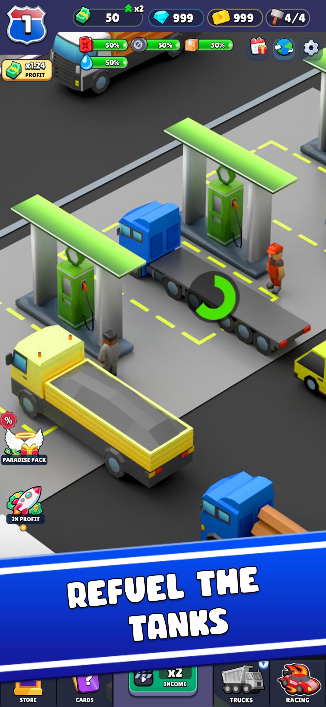 Rest Stop Tycoon Idle Games screenshot 1 - screenshot