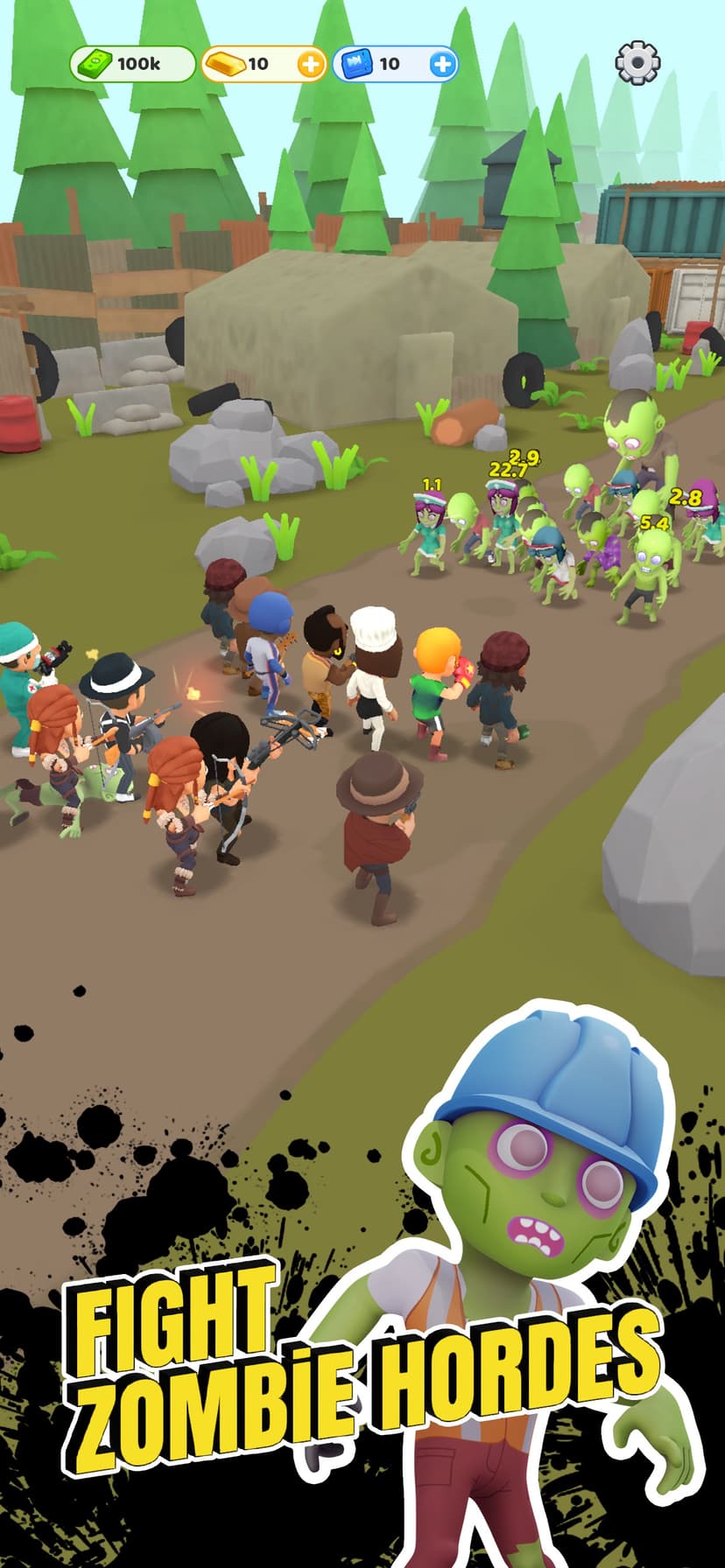 Survivor Idle Run: Z-RPG Game screenshot 1 - screenshot