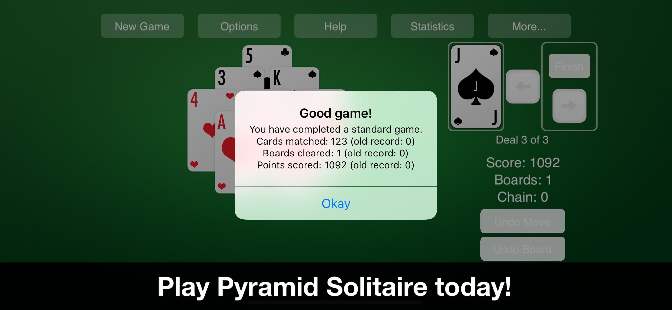 Pyramid Solitaire—New Classic screenshot 5 - screenshot