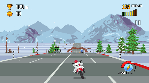 Retro Highway - Bike Racer screenshot 6 - screenshot