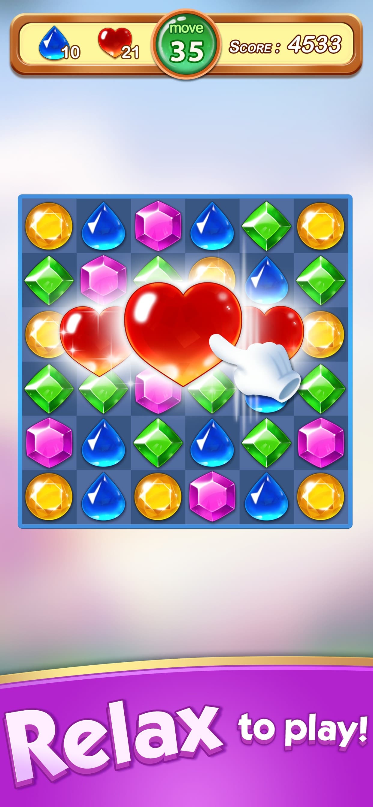 Jewels & Gems - Match 3 Games screenshot 1 - screenshot