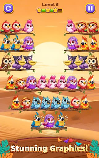 Bird Sort 3: Color Puzzle screenshot 22 - screenshot