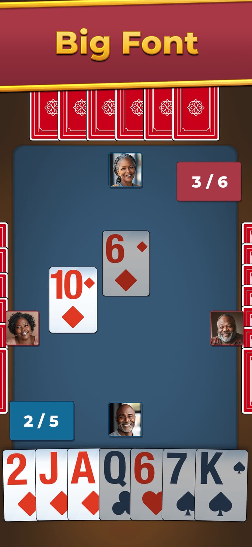 Spades For Seniors: Card Game screenshot 3 - screenshot