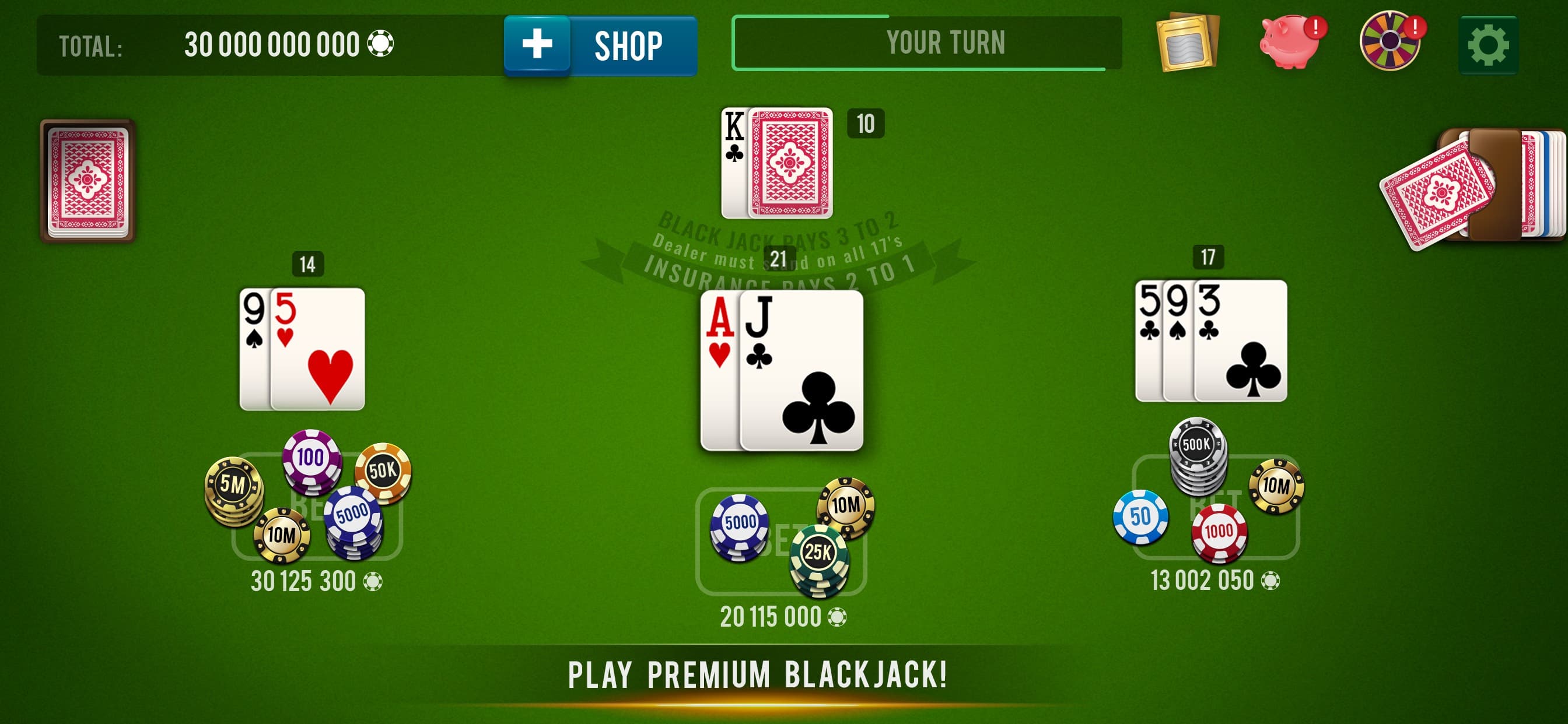 BLACKJACK 21 - Casino Vegas screenshot 2 - screenshot