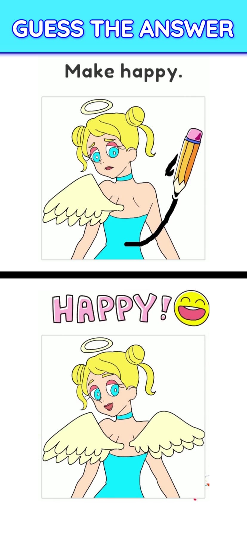 Draw Happy Angel : Puzzle Game screenshot 2 - screenshot