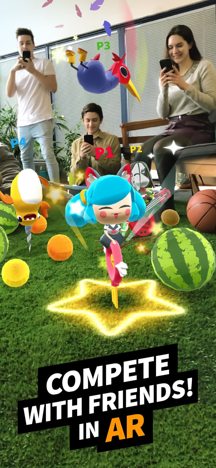 Flippy Friends Fruit Crush AR screenshot 1 - screenshot
