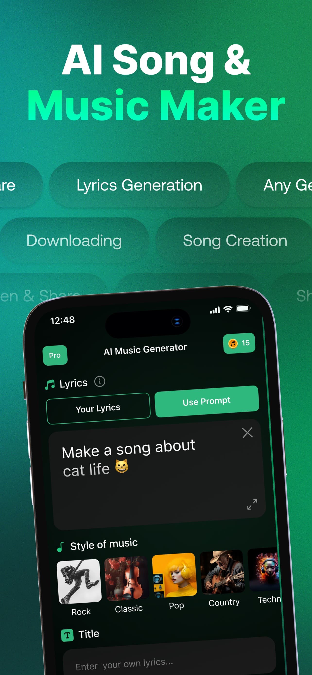 AI Song: AI Music Generator screenshot 1 - screenshot