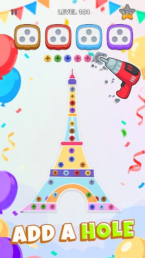 Unscrew Nuts Sort®: Pin Puzzle screenshot 12 - screenshot