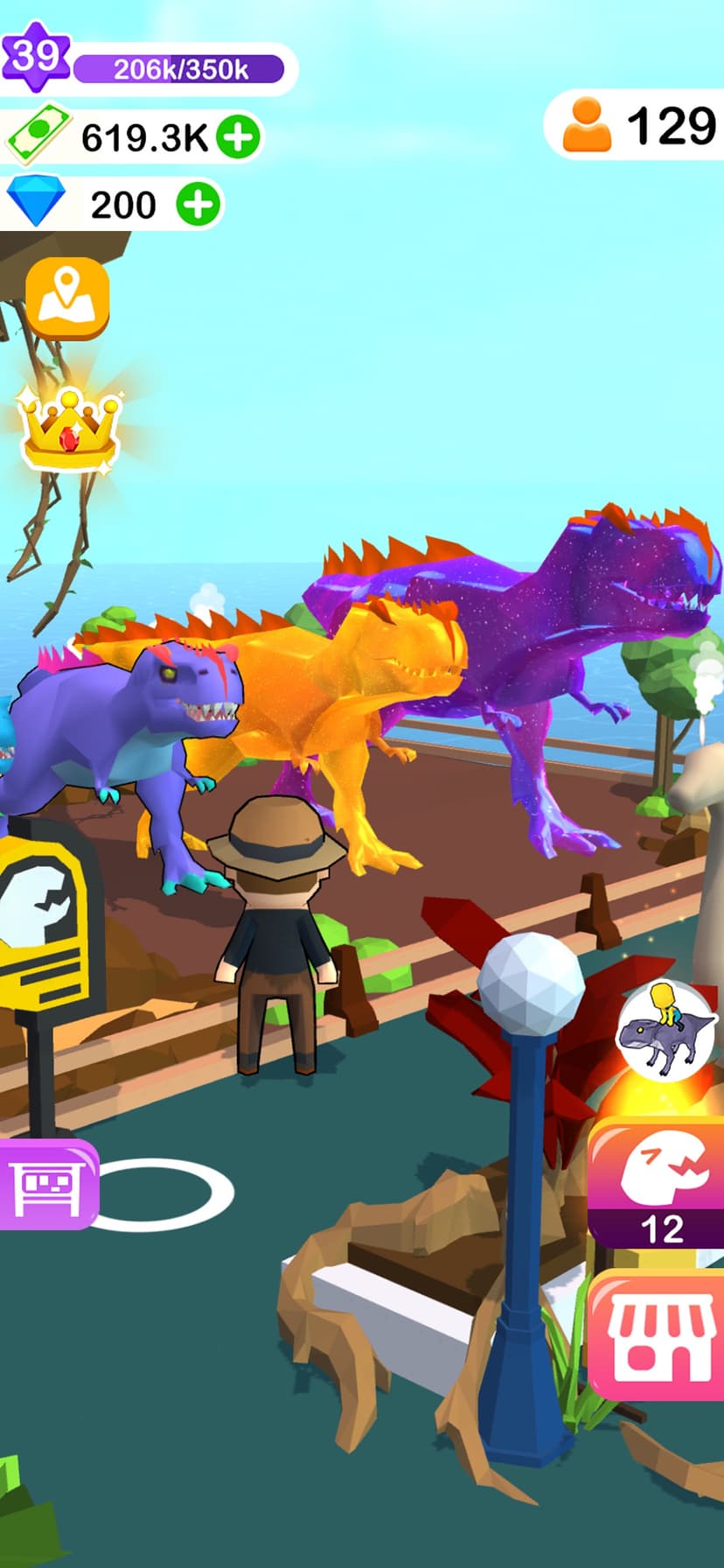 Dino Tycoon - 3D Building Game screenshot 2 - screenshot