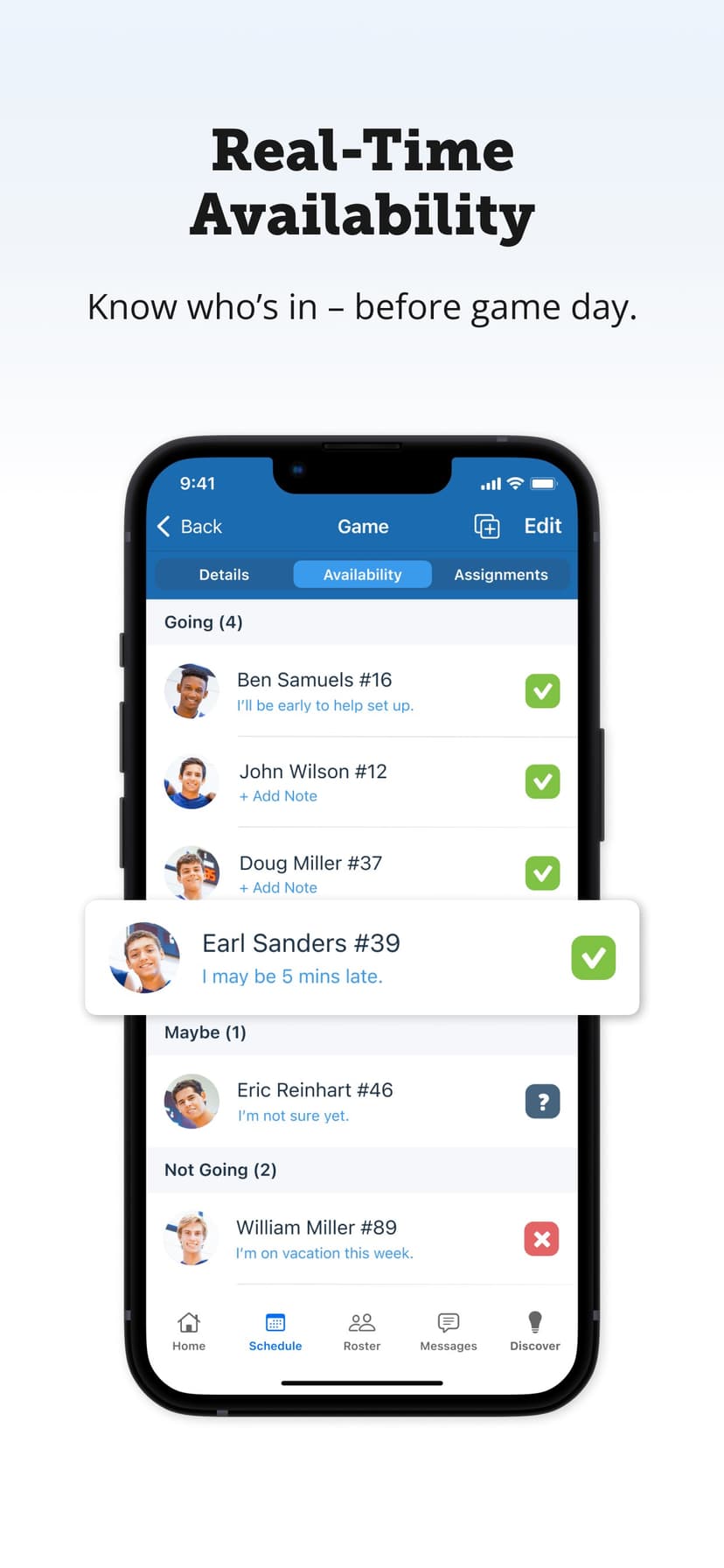 TeamSnap screenshot 4 - screenshot