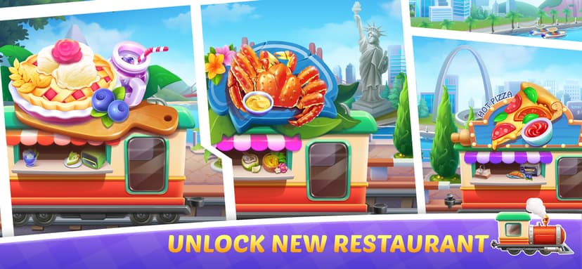 Cooking Train - Food Games screenshot 3 - screenshot