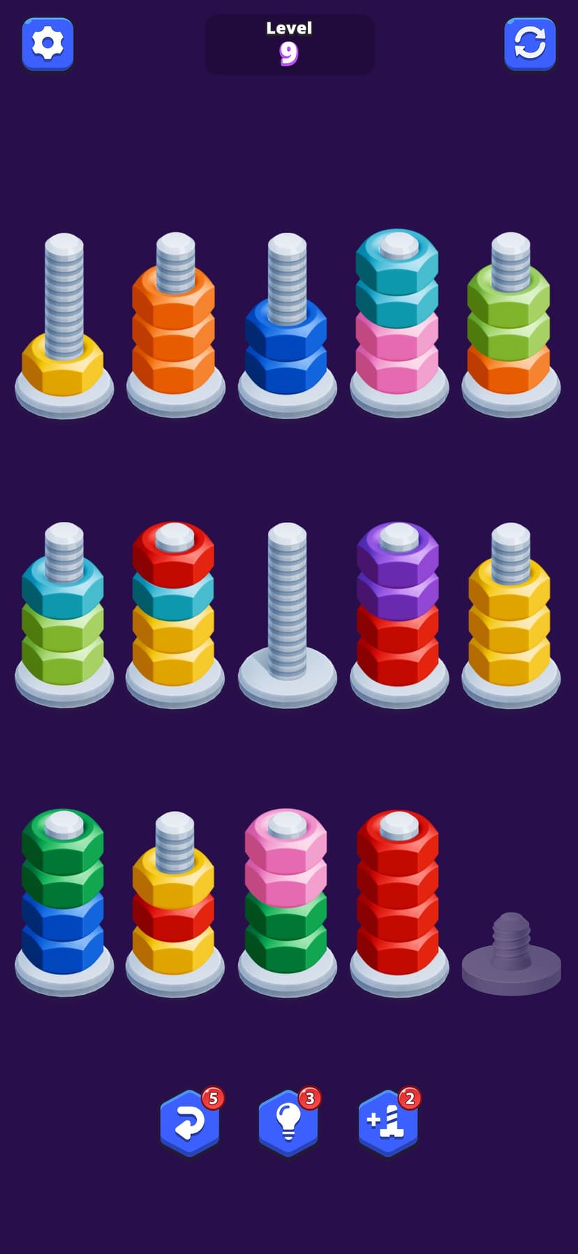 Nuts Sort Master™: Bolts Sort screenshot 1 - screenshot