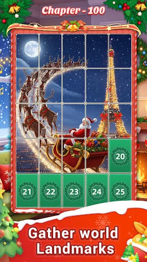 Christmas JigSlide Tile Puzzle screenshot 1 - screenshot