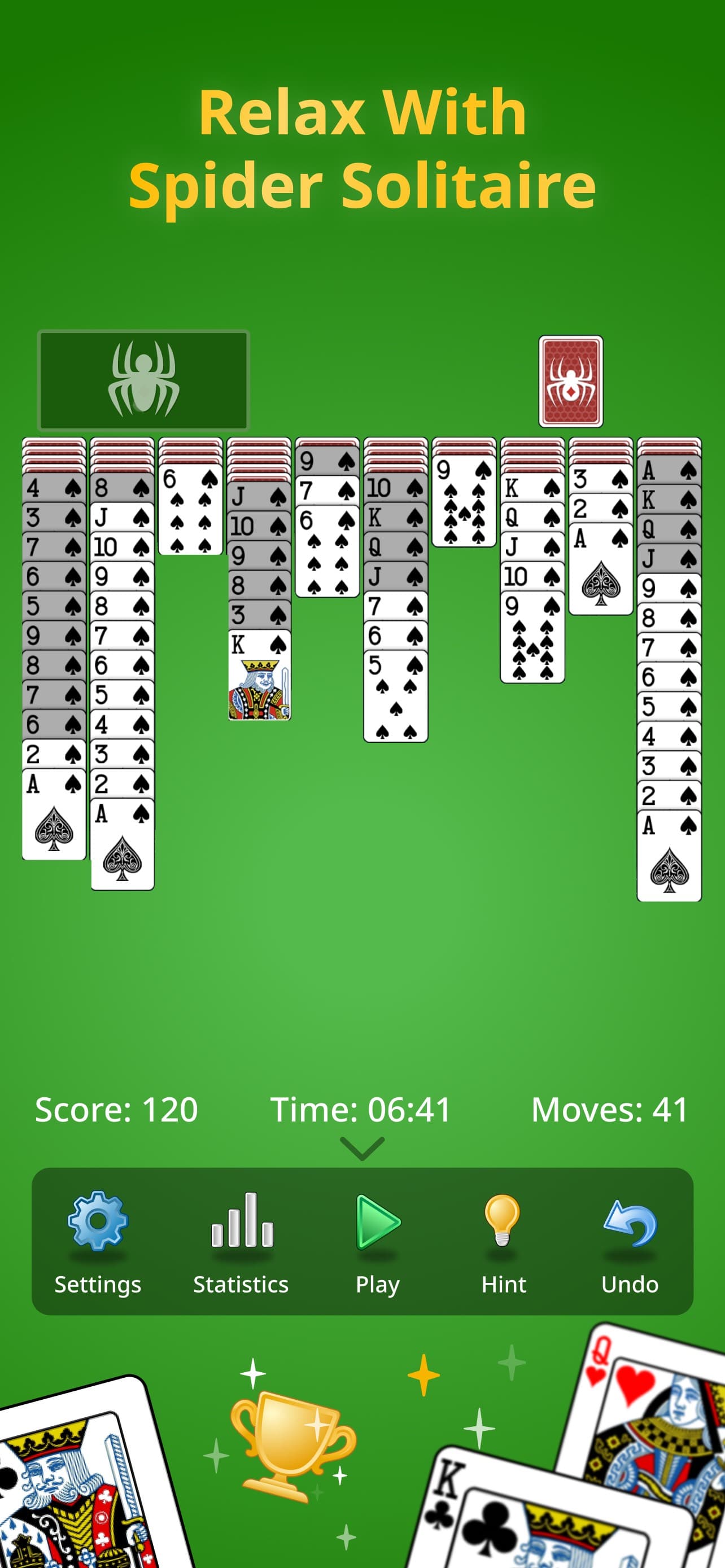 Spider Solitaire Classic. screenshot 1 - screenshot