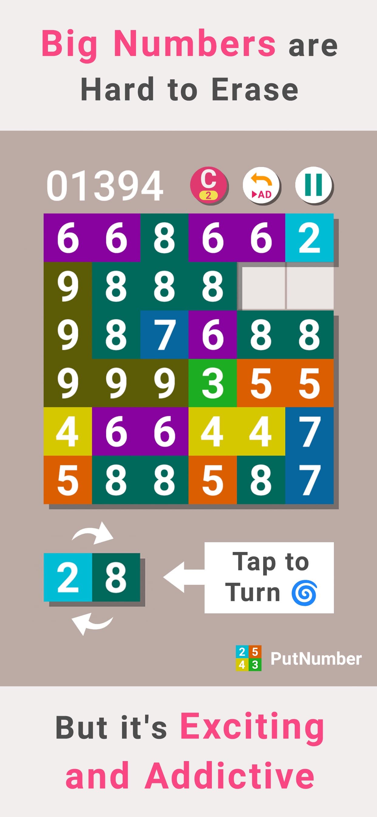 PutNumber - Simple Puzzle Game screenshot 4 - screenshot