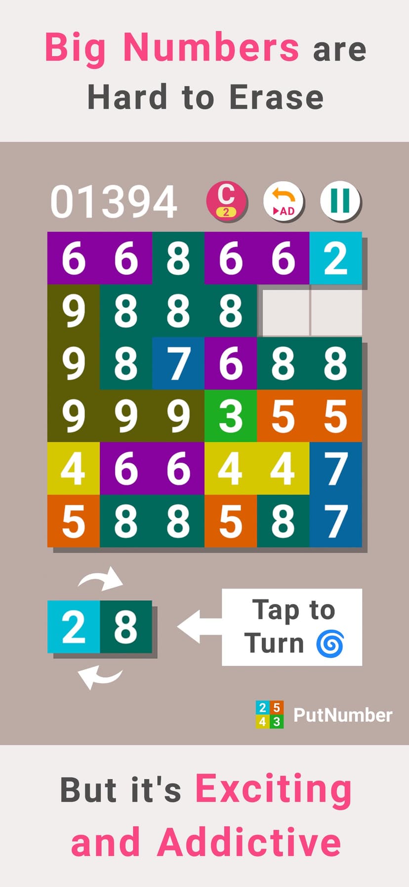 PutNumber - Simple Puzzle Game screenshot 4 - screenshot