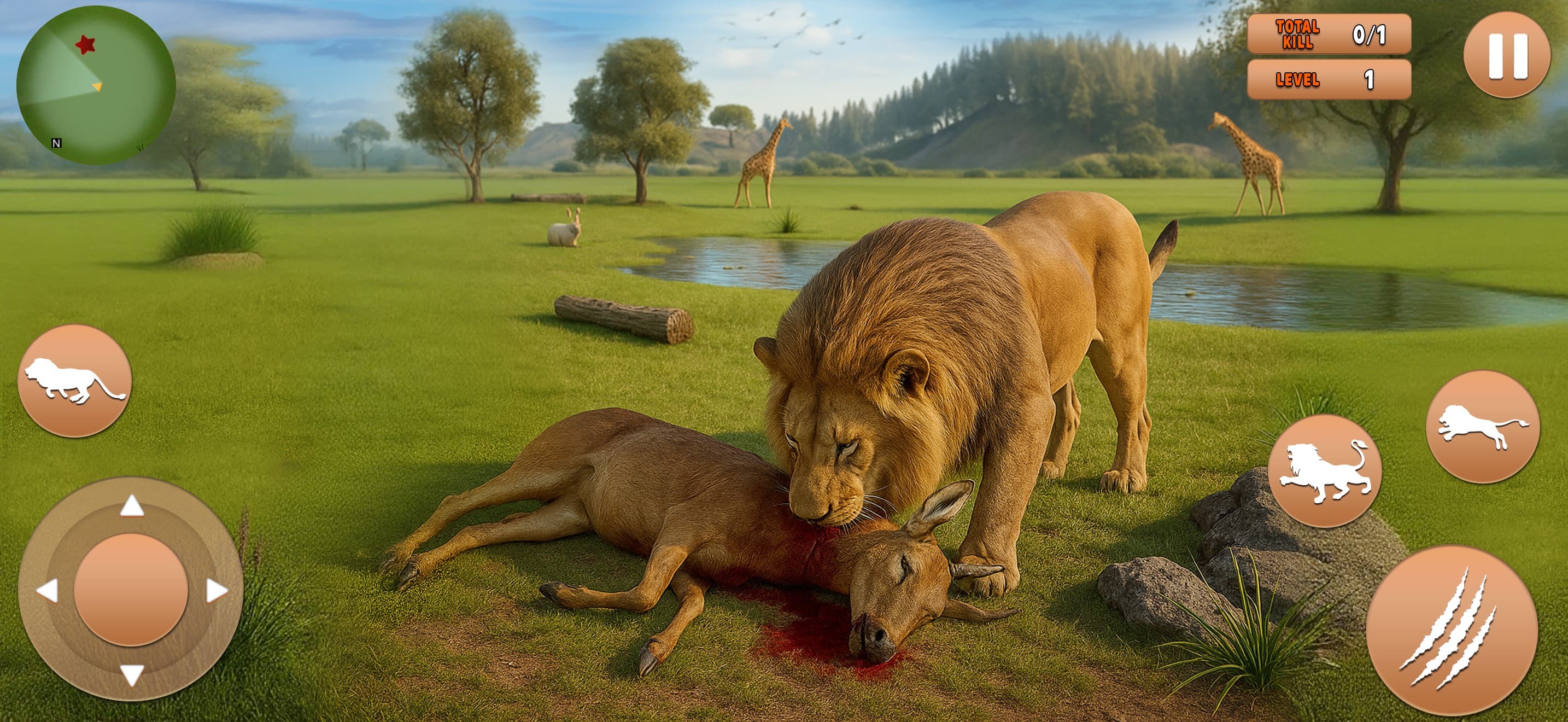 Angry Lion Simulator Lion Game screenshot 2 - screenshot