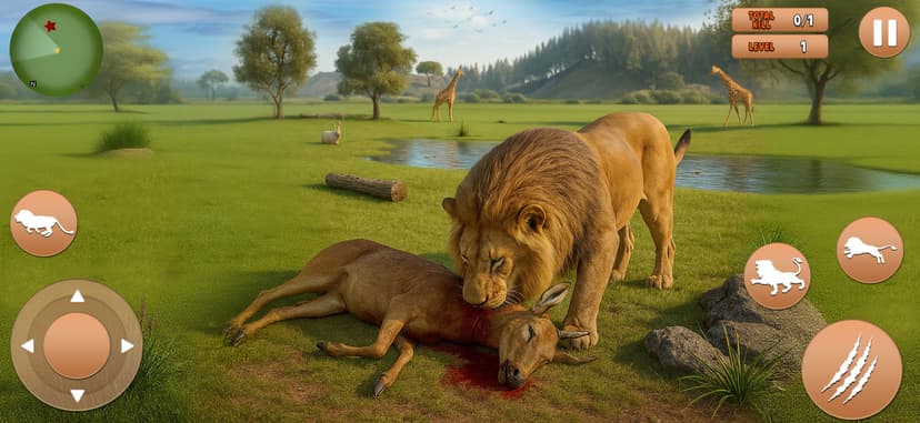 Angry Lion Simulator Lion Game screenshot 2 - screenshot