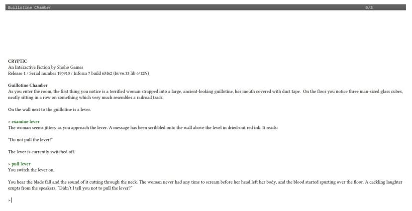 Null - screenshot