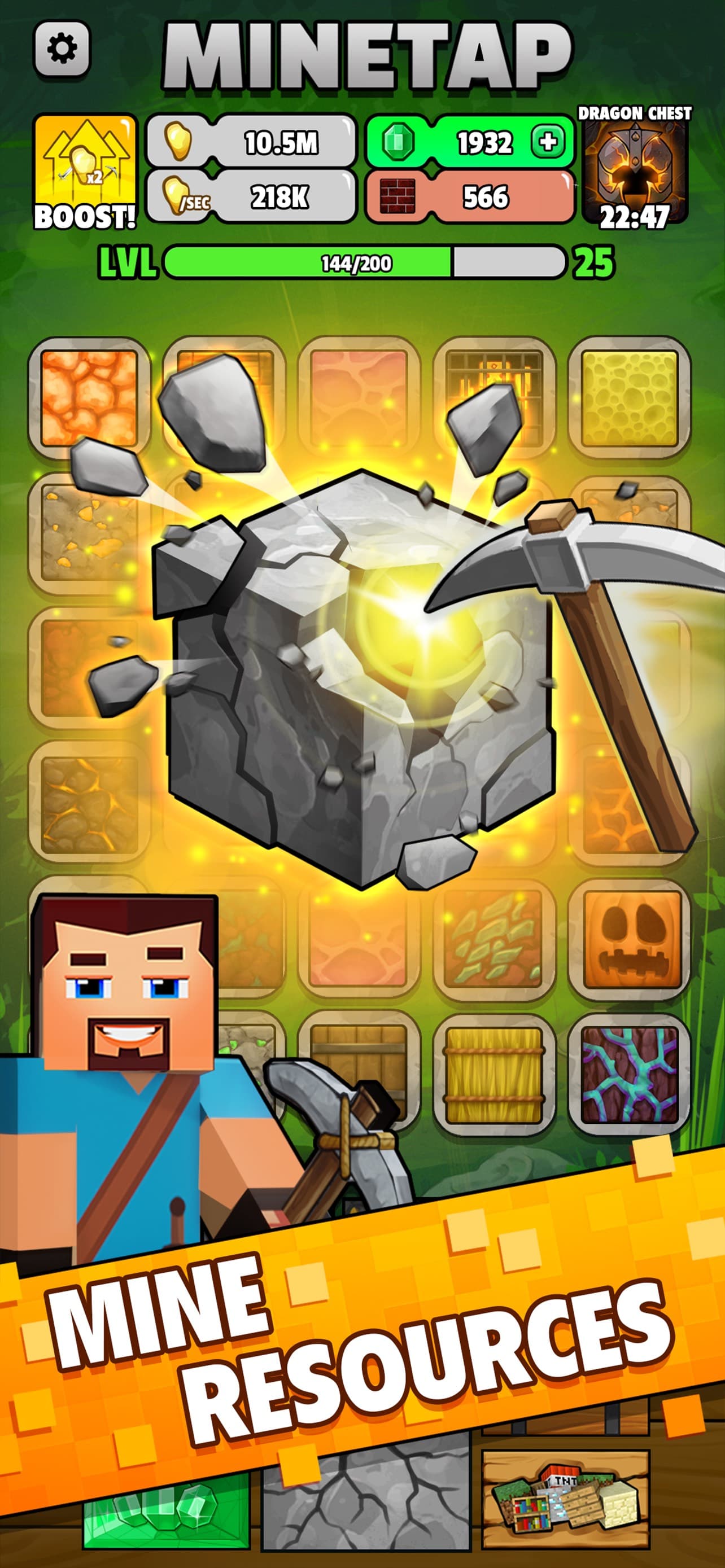 Minetap Craft Idle Mine Tycoon screenshot 1 - screenshot