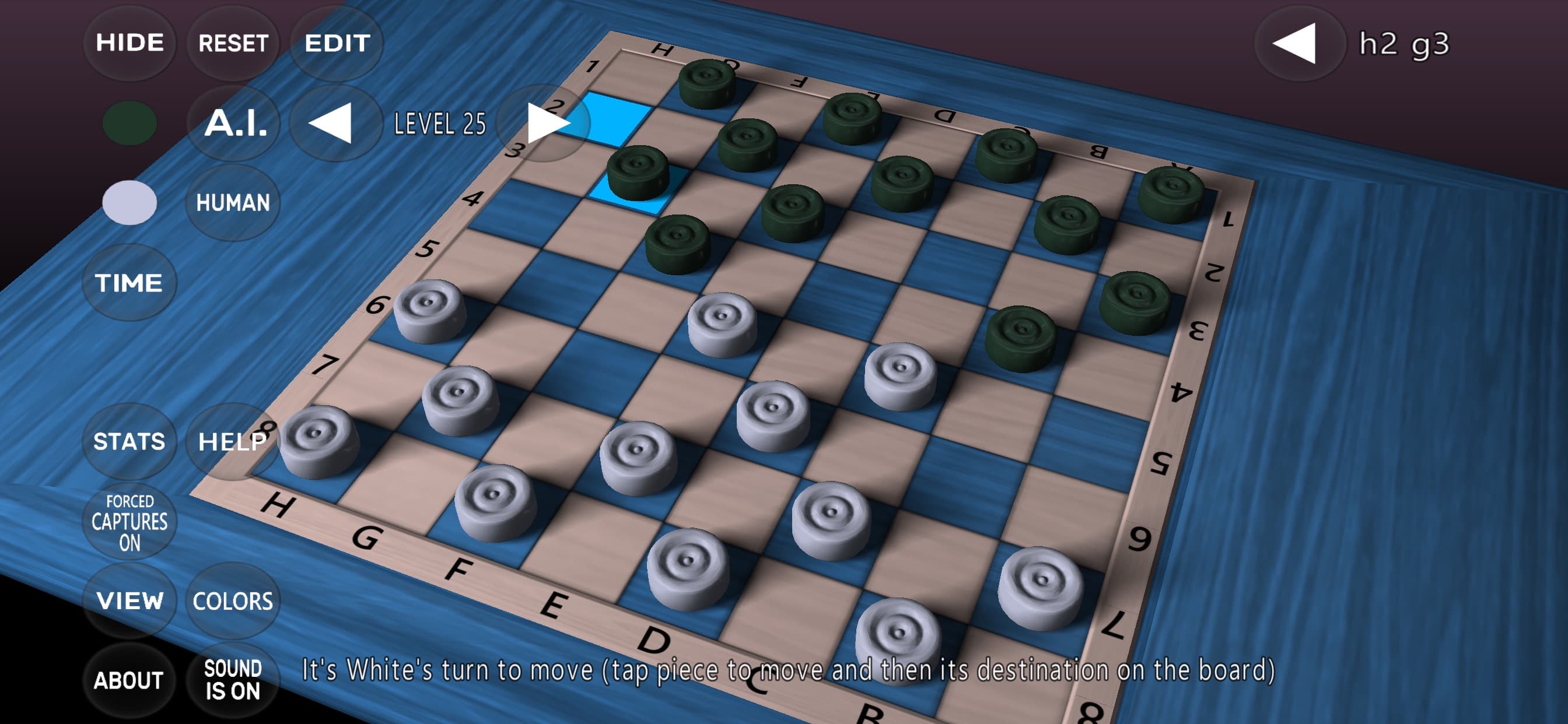 3D Checkers Game screenshot 2 - screenshot
