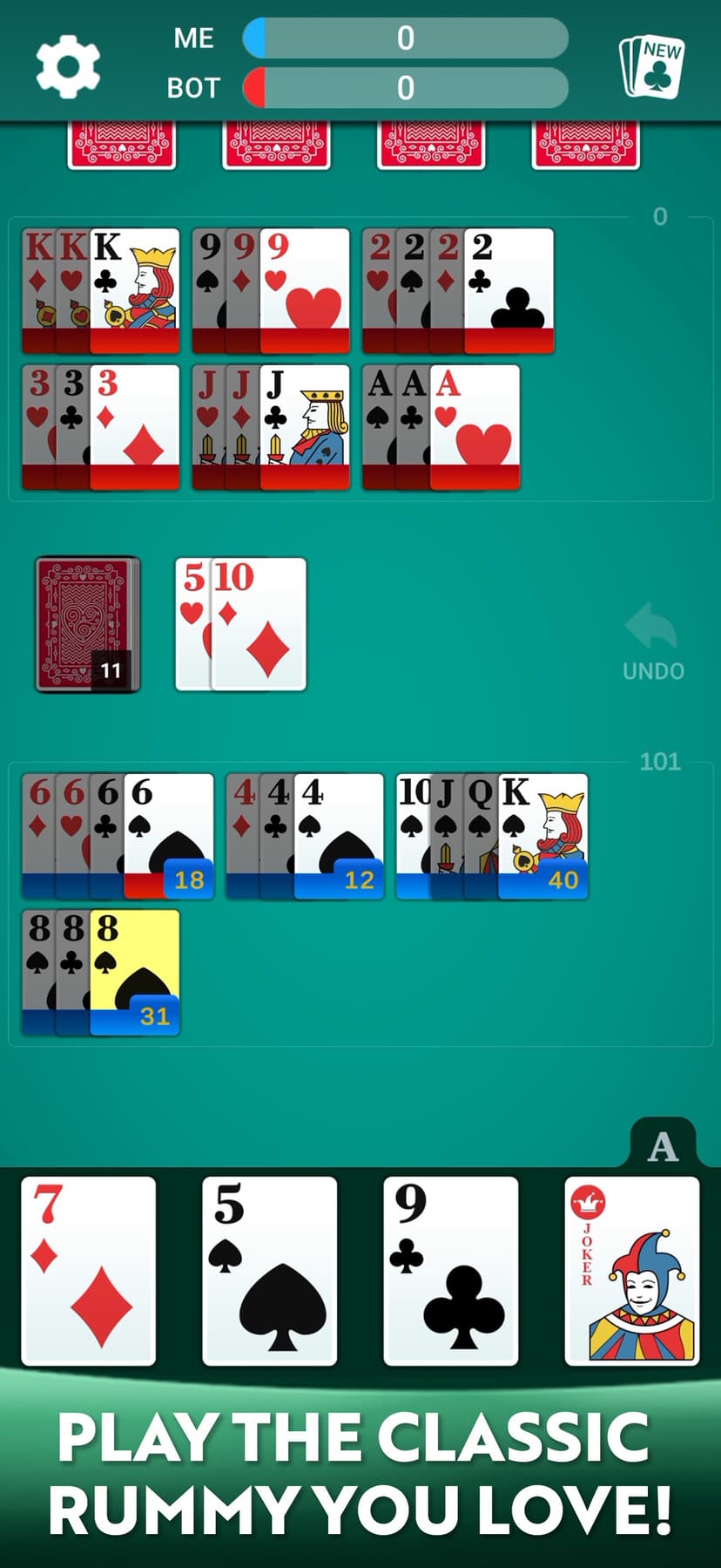 Rummy 500 - Card Game * screenshot 9 - screenshot