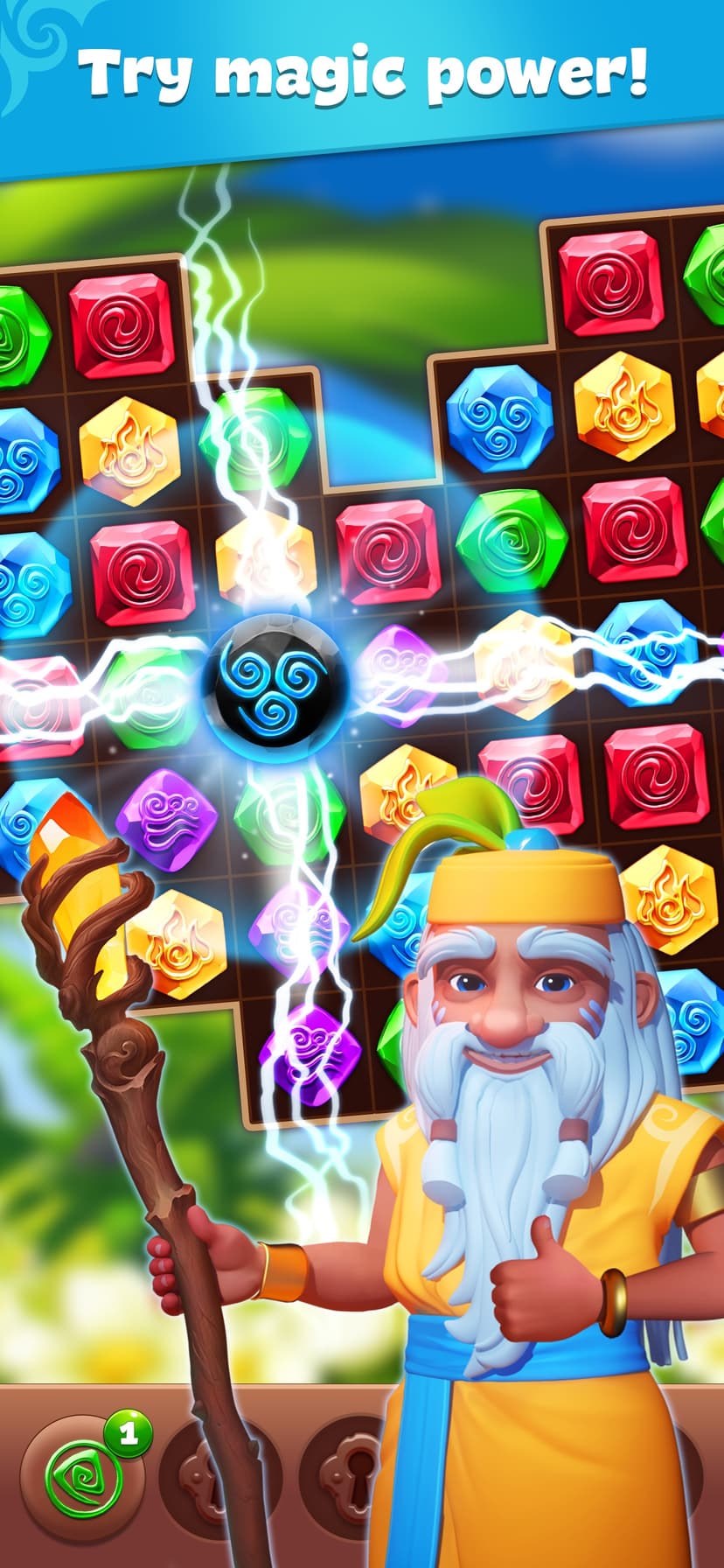 Gemmy Lands: Match 3 Puzzle screenshot 1 - screenshot