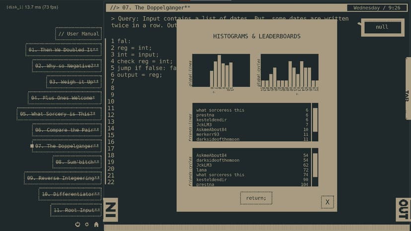 Null - screenshot