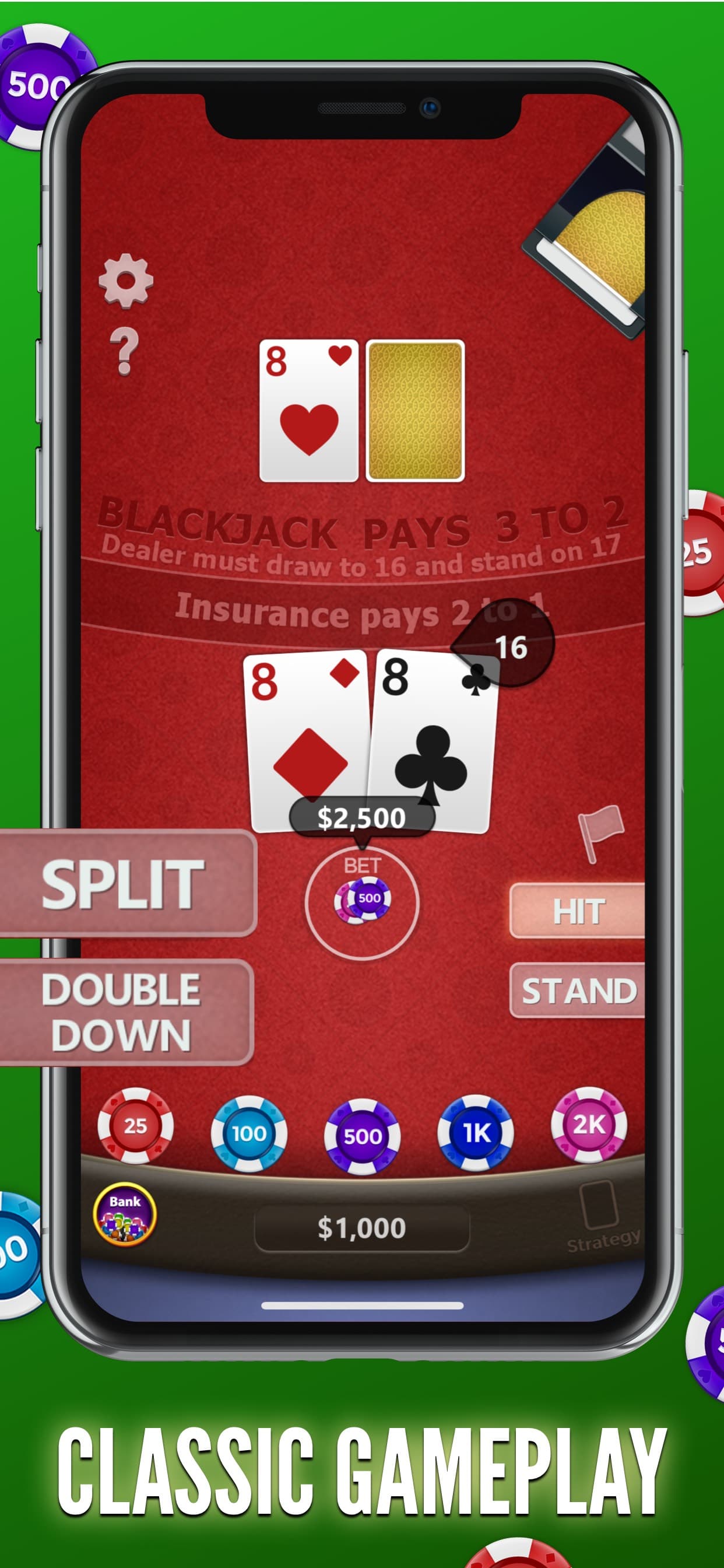 Blackjack 21! screenshot 2 - screenshot