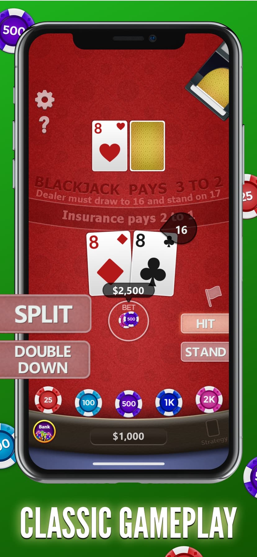 Blackjack 21! screenshot 2 - screenshot