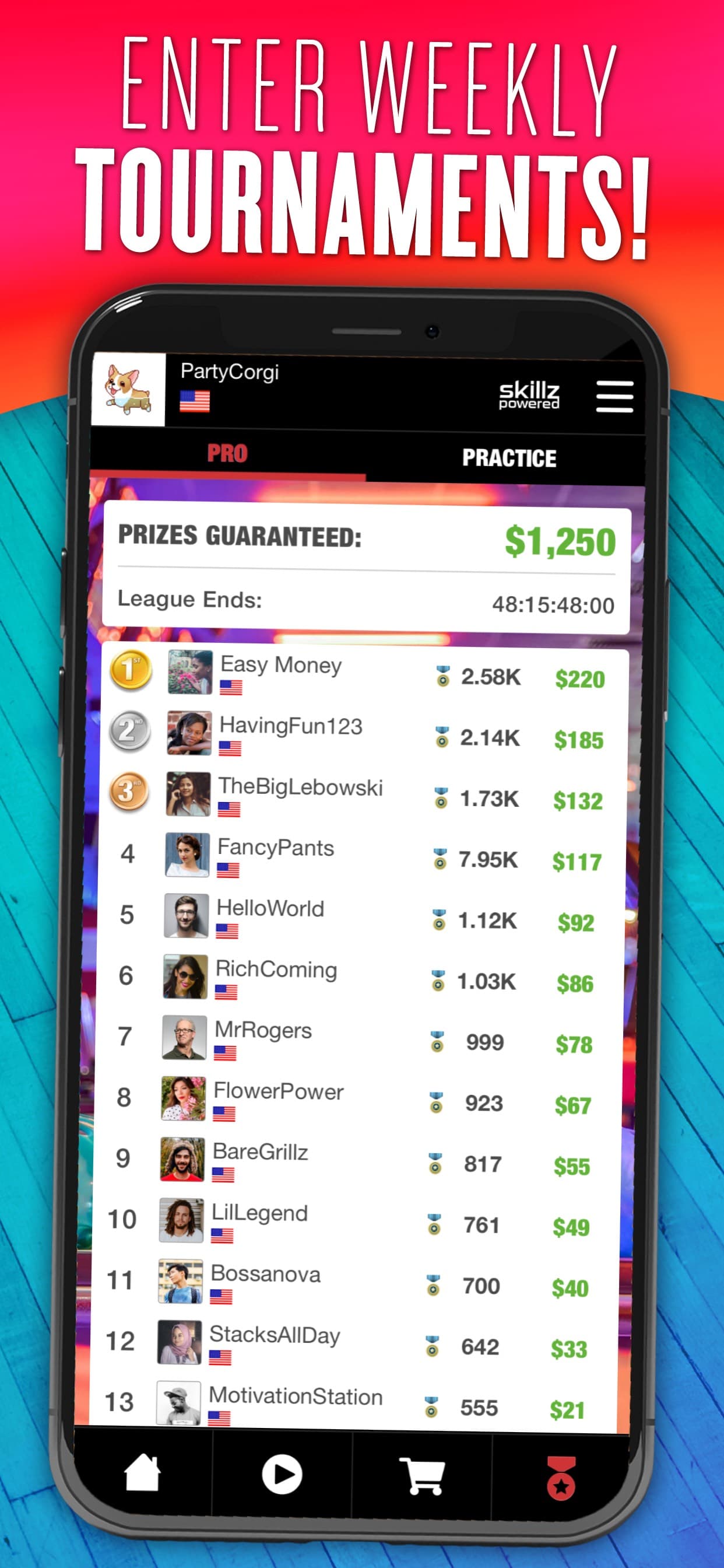 Strike! By Skillz Pro Bowling screenshot 5 - screenshot
