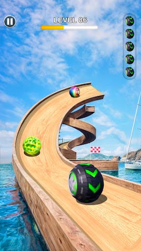 Rolling Ball Sky Escape screenshot 3 - screenshot